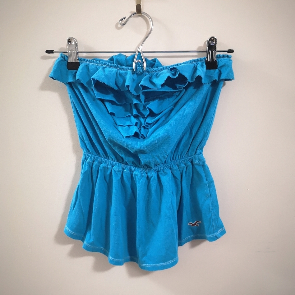 Hollister Ruffled tube top